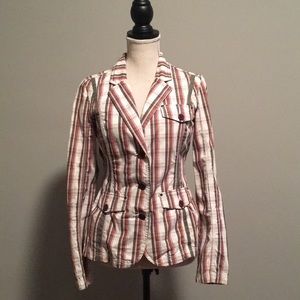 Triple Five Soul Plaid Blazer
